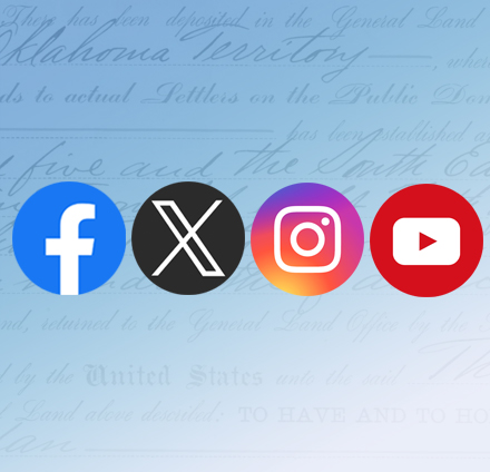 Various social media logos
