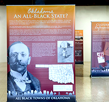 The All-Black towns traveling exhibit on display