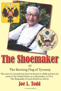 Louis Kerbel depicted on 'The Shoemaker' bookcover.
