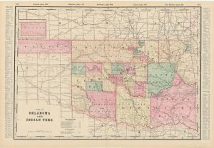 A map depicting the Oklahoma and Indian Territory