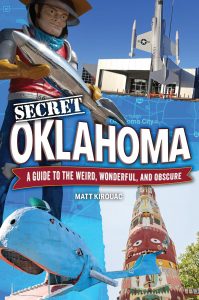 Secret Oklahoma book cover depicting Route 66 landmarks on the cover