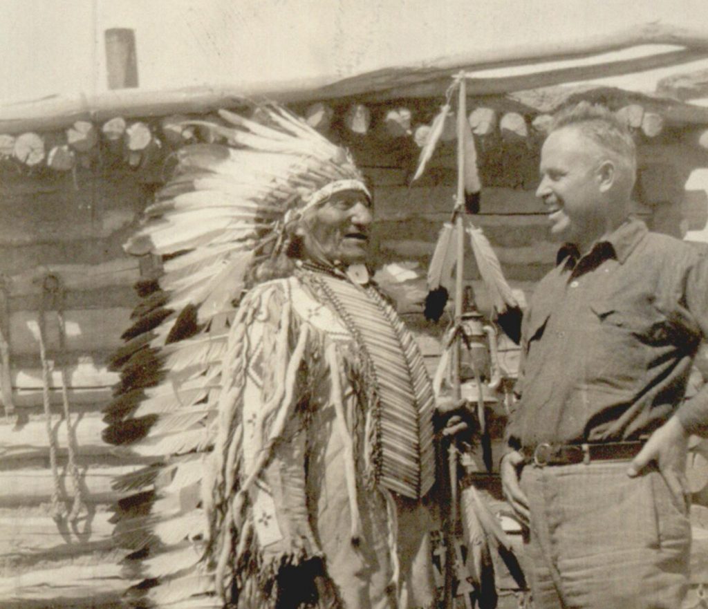 Chief Joseph White Bull and Walter S. Campbell