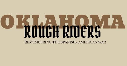 A banner with the words Oklahoma Rough Riders