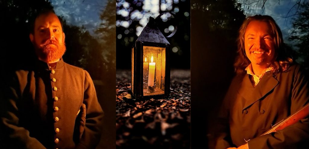 Kenny Sivard, David Reed lit by candlelight
