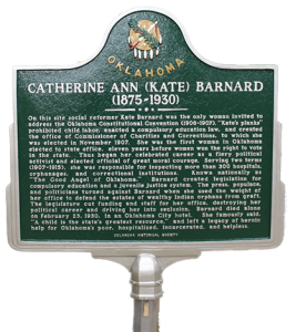 An historical maker for Catherine Ann (Kate) Barnard.