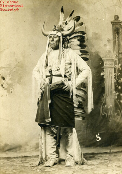 Kiowa Native American Indian 1890s Photo In Summer 
