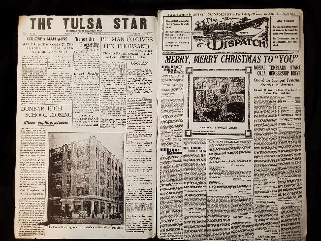 Copy of the historic Tulsa Star newspaper