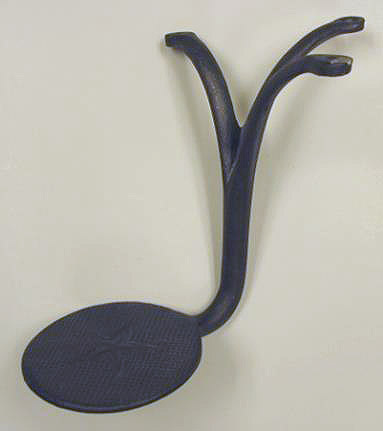 The step is a flat, circular shape connected arms extending upward.