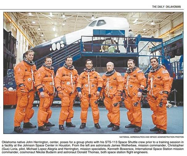 NASA Original Print Astronaut Crew Sts-98 Curbeam Polansky Ivins Cockrell Jones Space Mission Rocketship 8x10 Photo Signed