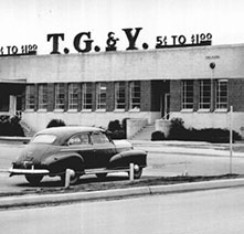 T G and Y warehouse in the 1950s