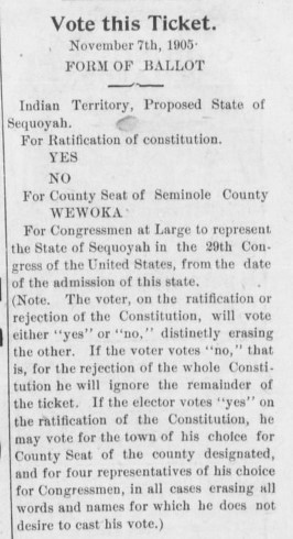 Newspaper article titled vote this ticket. 