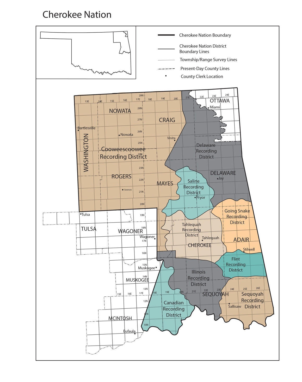 Cherokee Nation District Map