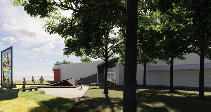Rendering of the new front of The Chisholm